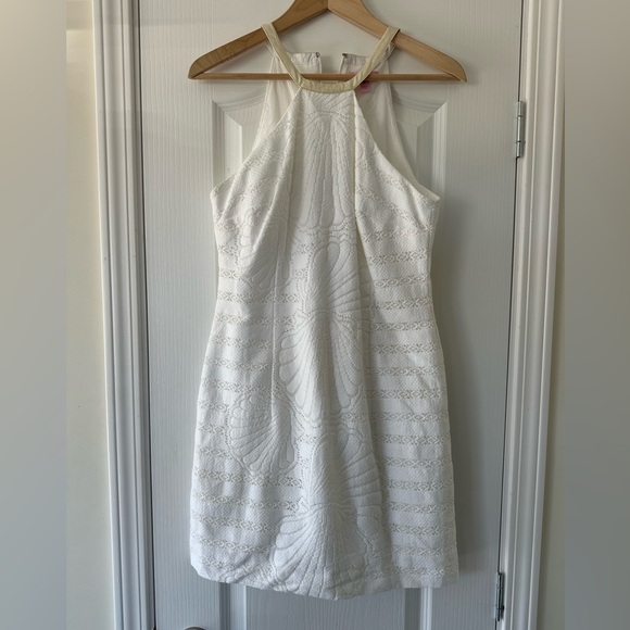 Lilly Pulitzer Jenna Resort White Engineered Shell Stripe Dress - Picture 4 of 13